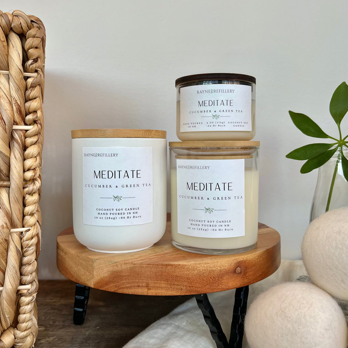 Meditate – Luxury Clean Burning Coconut Soy Candle