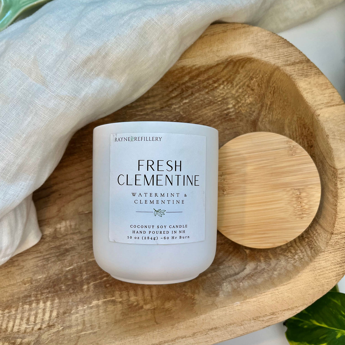 Fresh Clementine – Eco-Friendly Vegan Coconut Soy Candle