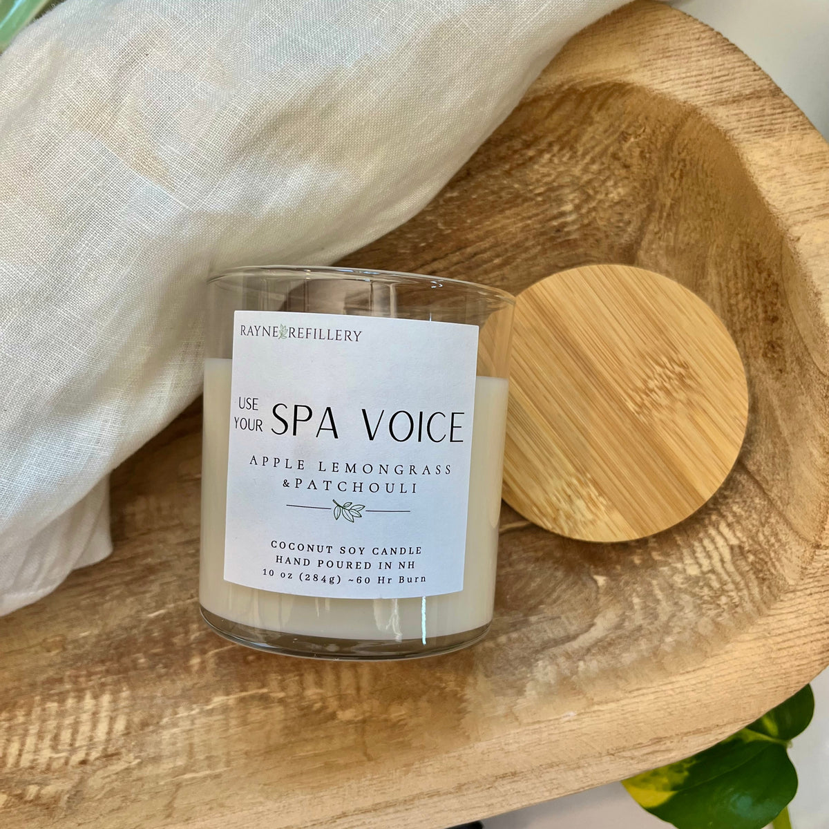 Use Your Spa Voice – Natural Eco-Friendly Coconut Soy Candle