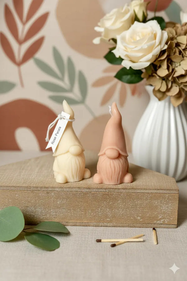 Gnome Scented Candle | Handcrafted Home Decor - handmade home fragrance gift