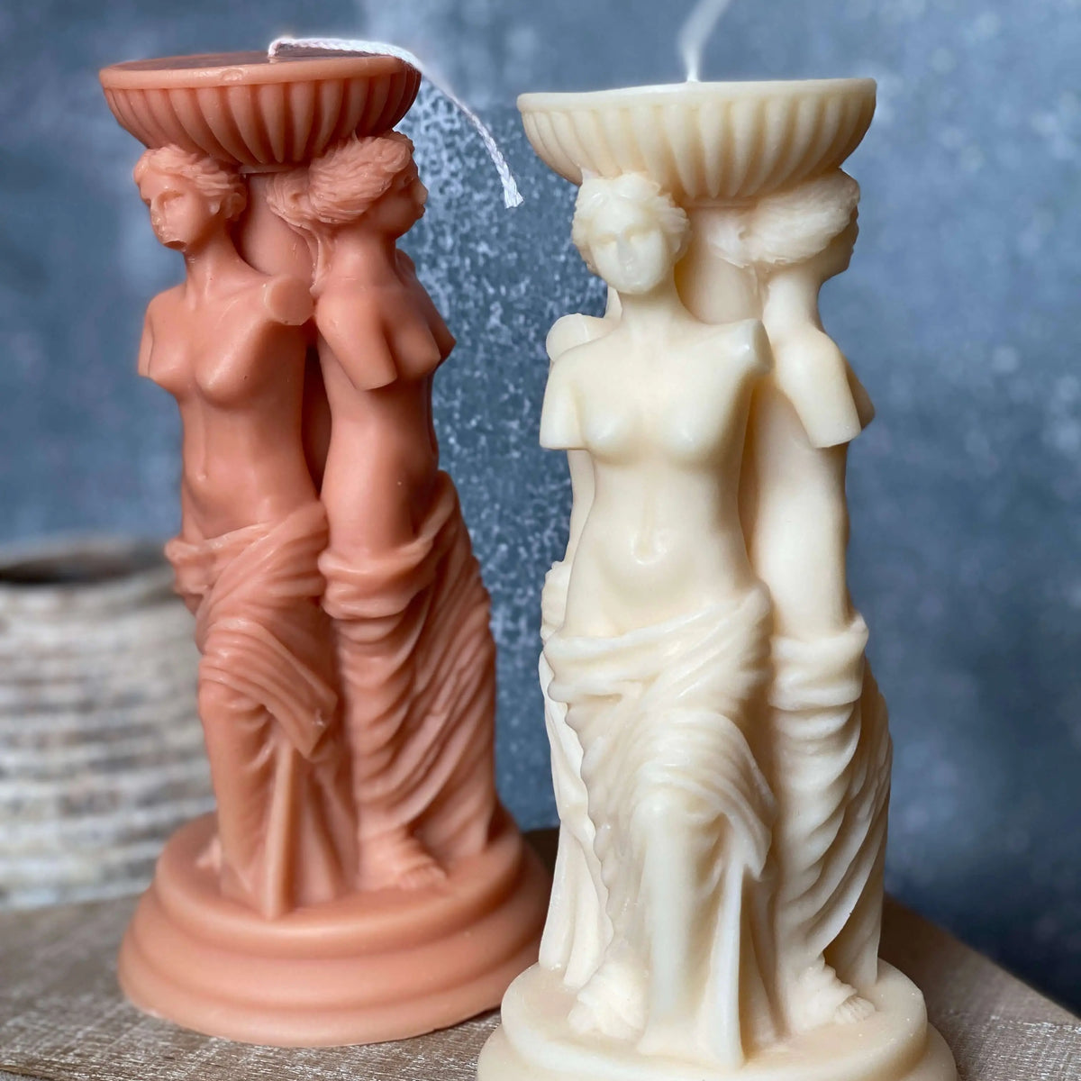 Goddess Sculpture Candle | Soy Wax Art Trio