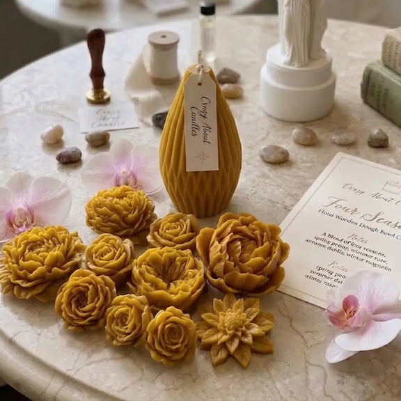 Origami Lantern Candle — Handcrafted Soy Wax Decor - handmade home fragrance gift