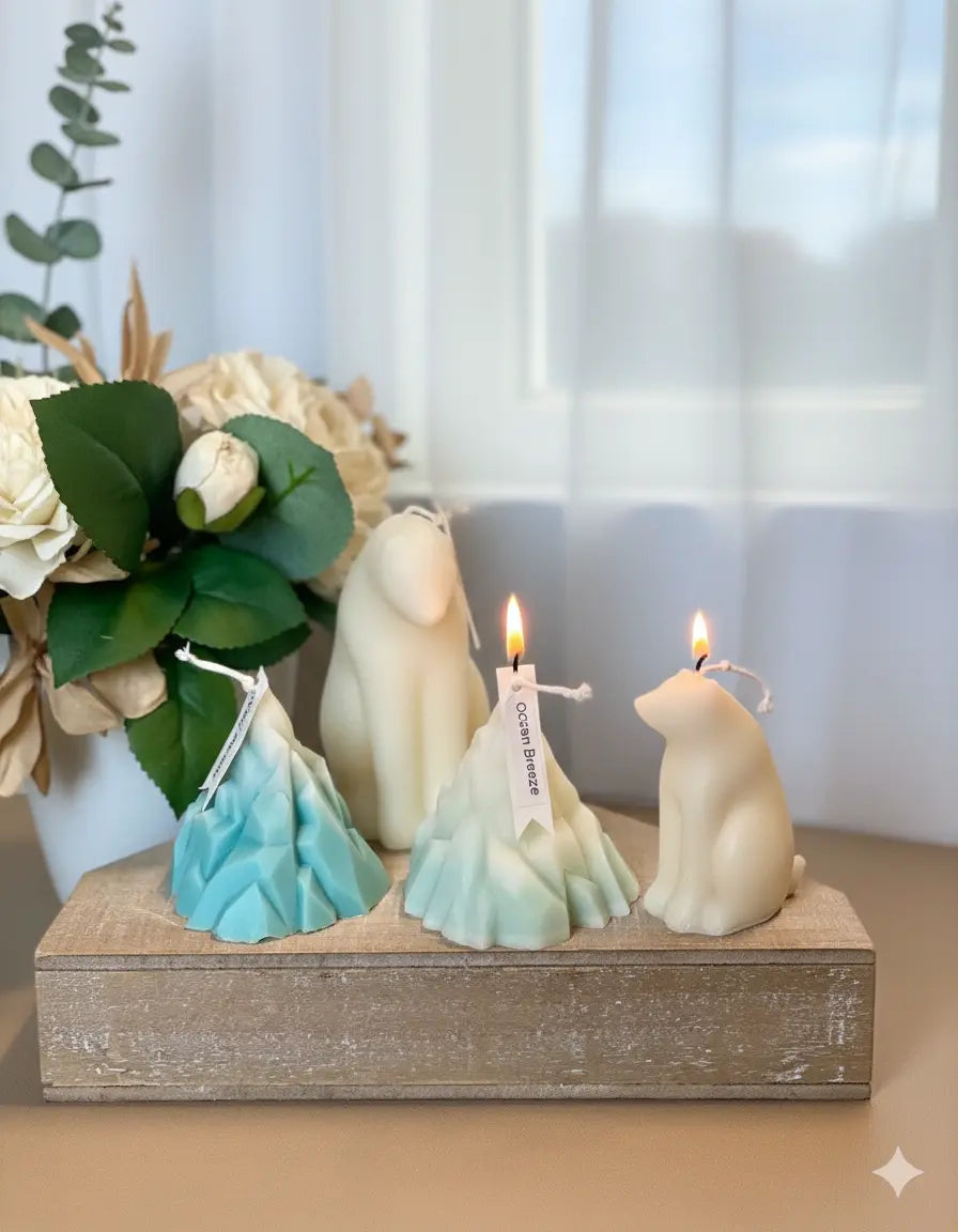 Iceberg Candle | Sculpted Elegance - handmade home fragrance gift