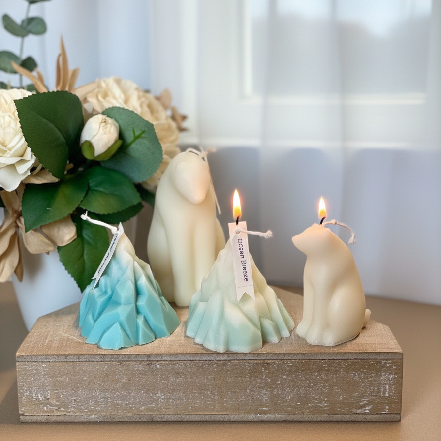 Iceberg Candle | Sculpted Elegance - handmade home fragrance gift