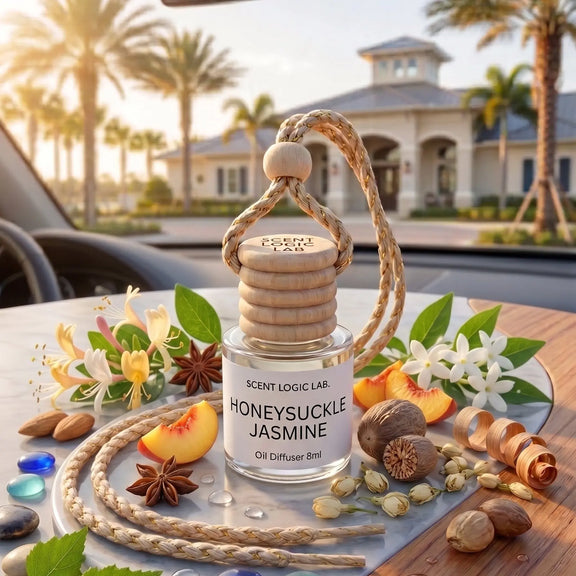 Luxury 8ml Car Diffuser in Floral Scents - handmade home fragrance gift
