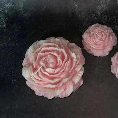 Huge Peony Candle | Sculptural Soy Wax - handmade home fragrance gift