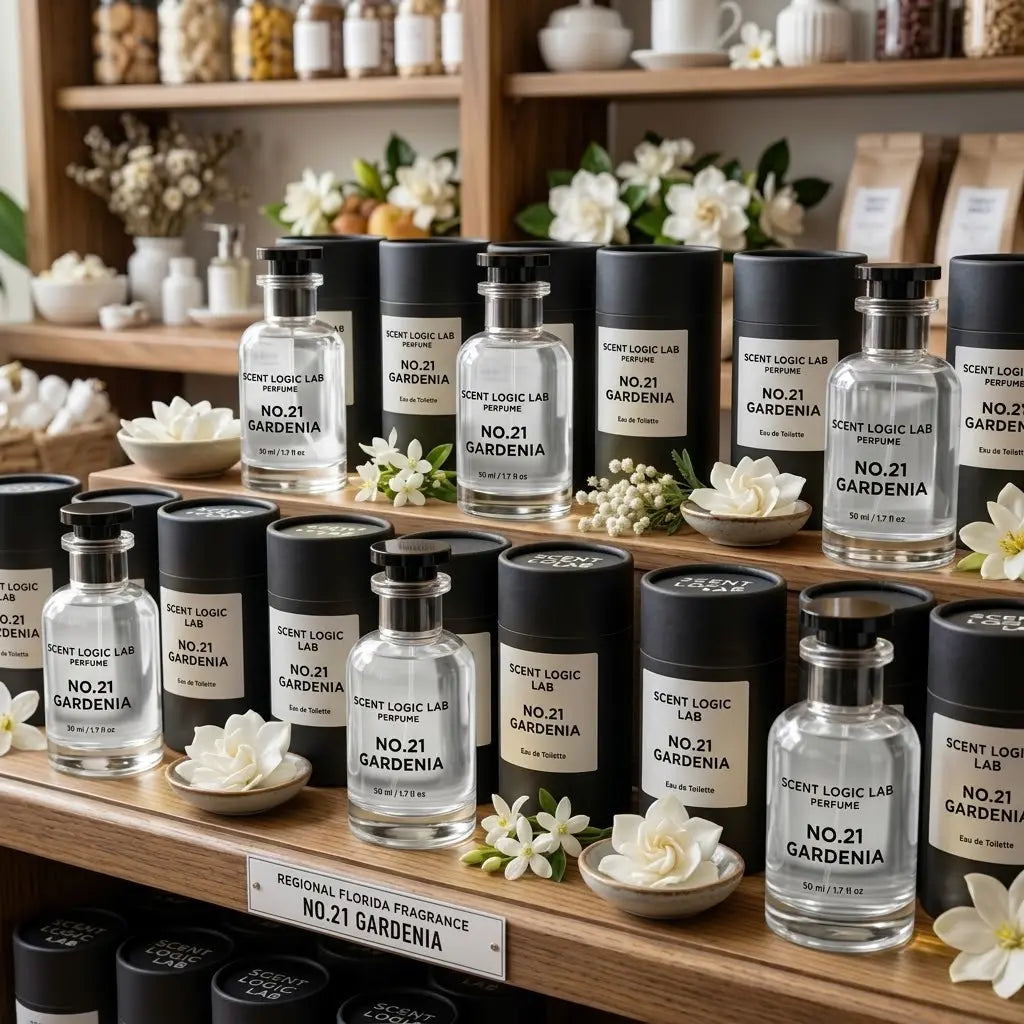 No. 21 Gardenia – Unisex Floral Fragrance Eau de Toilette - handmade home fragrance gift