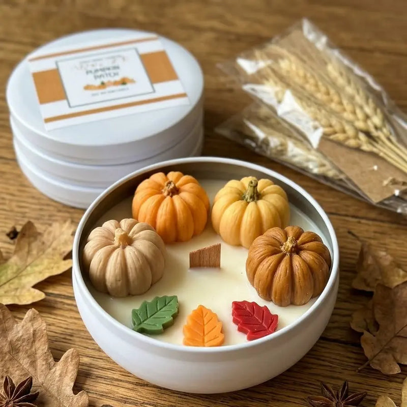 Pumpkin Patch Seasonal Soy Candle - Seasonal Soy Wax Candle for Home Decor and Gifting - handmade home fragrance gift