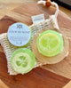 Loofah Soap Bar – Cucumber & Green Tea | Exfoliating Vegan Soap - handmade home fragrance gift