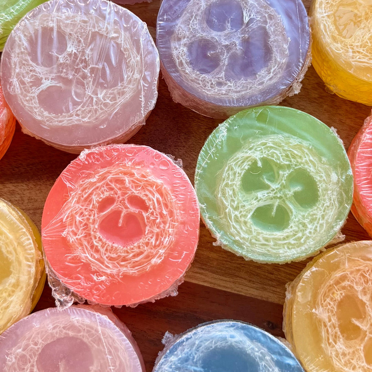 Loofah Soap Bar – Moonflower | Exfoliating & Hydrating Soap
