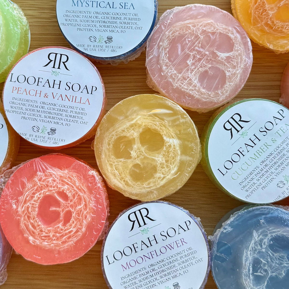 Loofah Soap Bar – Sunkissed Plum | Exfoliating Vegan Soap