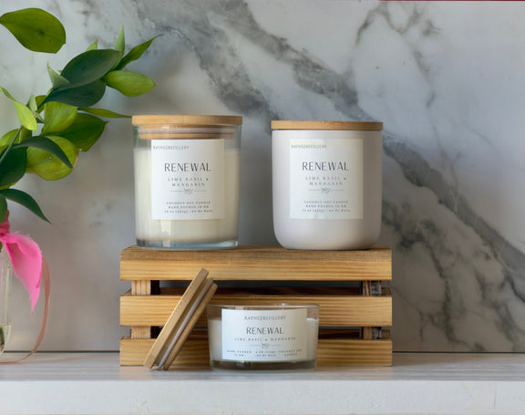 Renewal – Handmade Soy Candle | Natural Coconut Soy Candle - handmade home fragrance gift