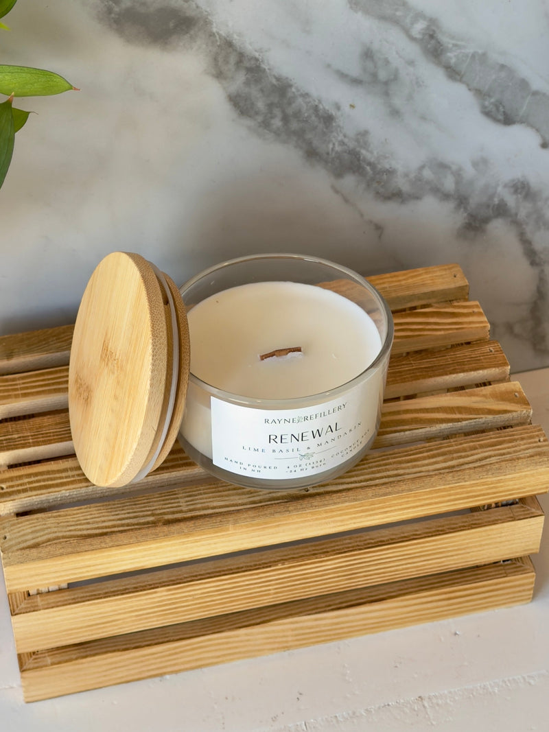 Renewal – Handmade Soy Candle | Natural Coconut Soy Candle - handmade home fragrance gift