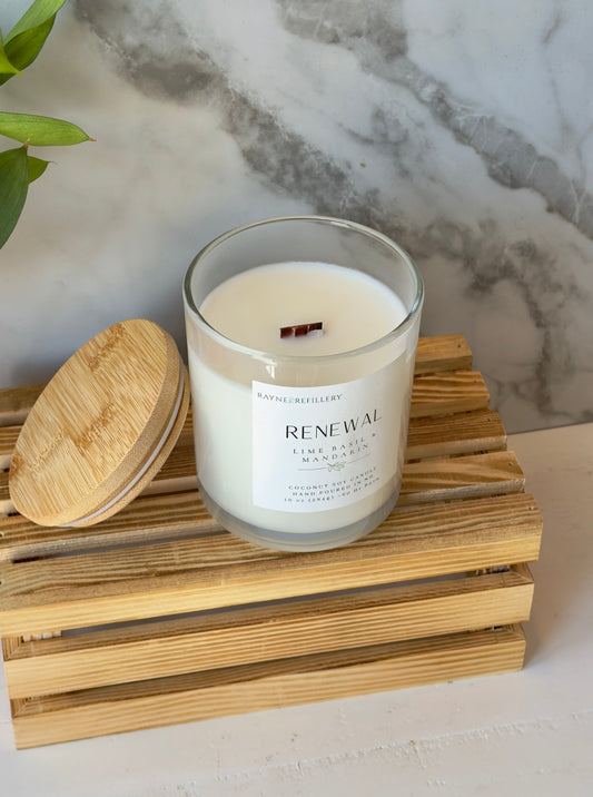 Renewal – Handmade Soy Candle | Natural Coconut Soy Candle - handmade home fragrance gift