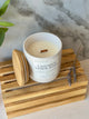 Lavender Sandalwood Hand Poured Soy Candle – Clean Burning Vegan Coconut Soy Candle - handmade home fragrance gift