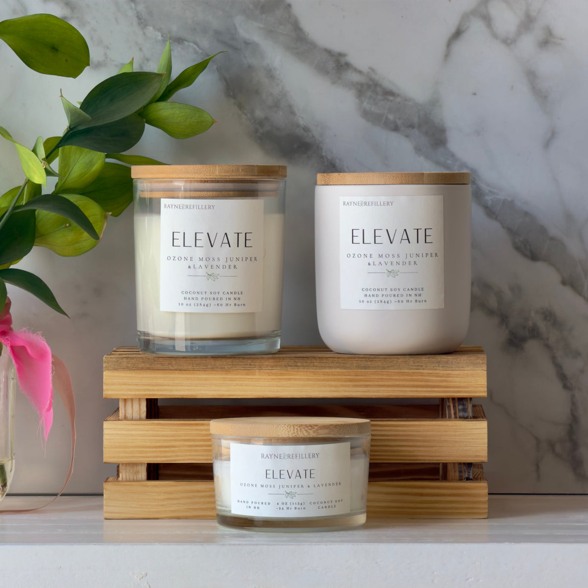 Elevate – Long Lasting Soy Candle | Eco-Friendly Luxury Coconut Soy Candle - handmade home fragrance gift
