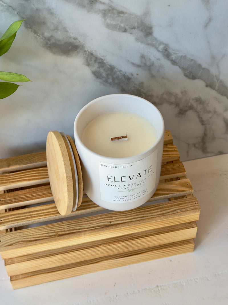 Elevate – Long Lasting Soy Candle | Eco-Friendly Luxury Coconut Soy Candle - handmade home fragrance gift