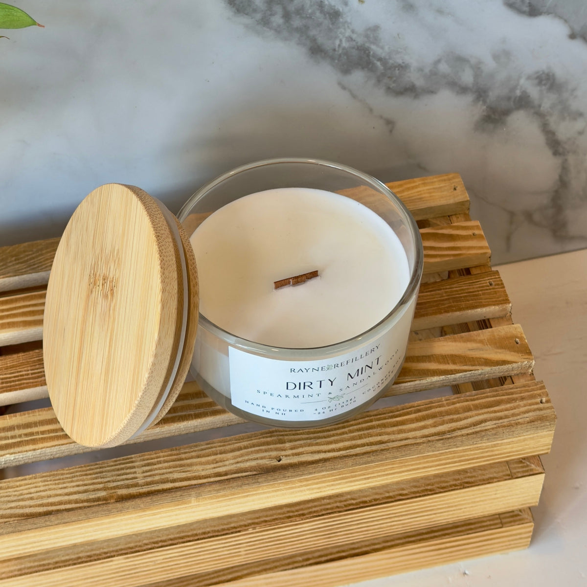 Dirty Mint Spearmint Soy Candle - Coconut Soy Wax Candle - handmade home fragrance gift