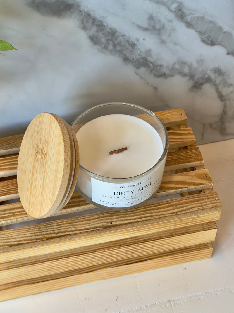 Dirty Mint Spearmint Soy Candle - Coconut Soy Wax Candle - handmade home fragrance gift