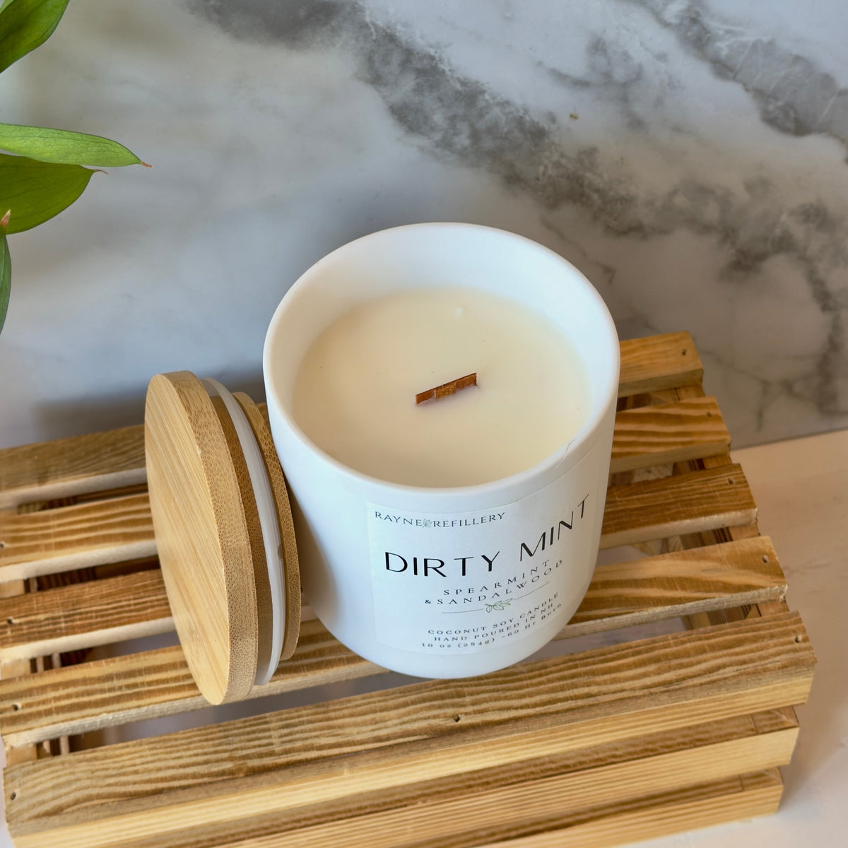 Dirty Mint Spearmint Soy Candle - Coconut Soy Wax Candle - handmade home fragrance gift