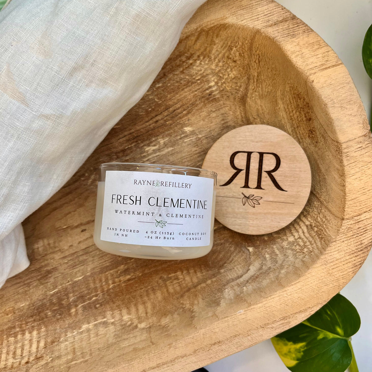 Fresh Clementine – Eco-Friendly Vegan Coconut Soy Candle