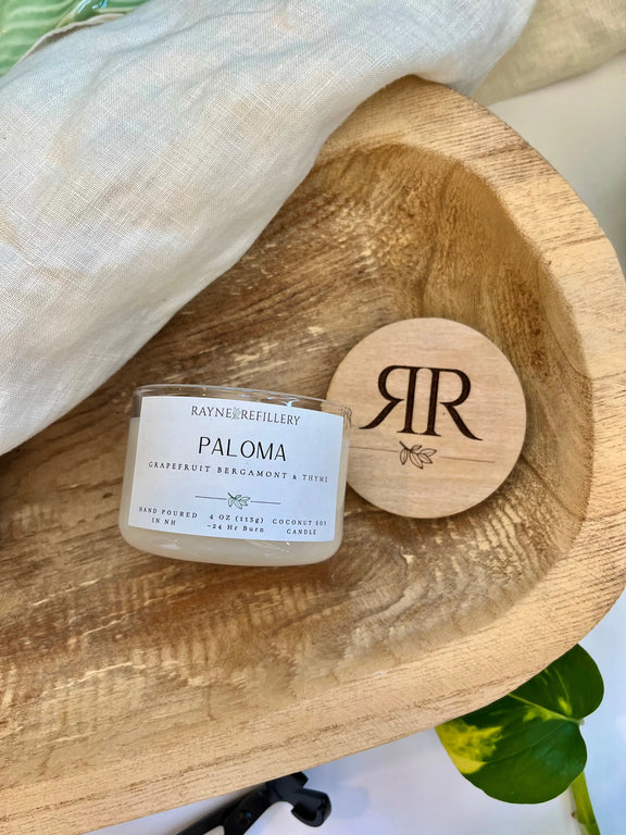 Paloma – Clean Burning Vegan Coconut Soy Candle - handmade home fragrance gift