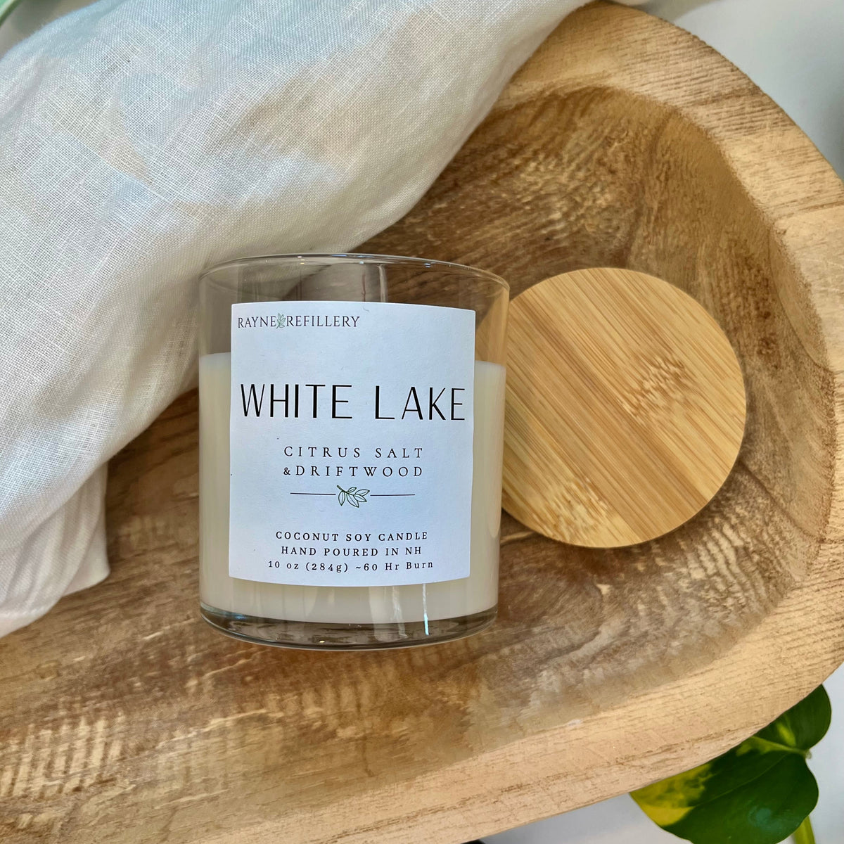 White Lake – Handmade Natural Coconut Soy Candle | New Hampshire