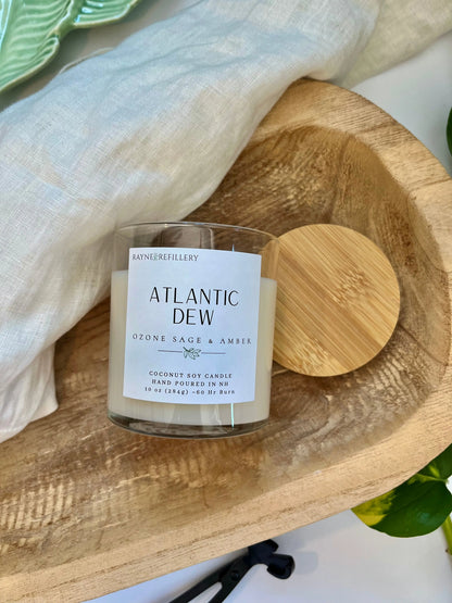 Atlantic Dew - Coastal Home Candle | Coconut Soy Wax Candle - handmade home fragrance gift