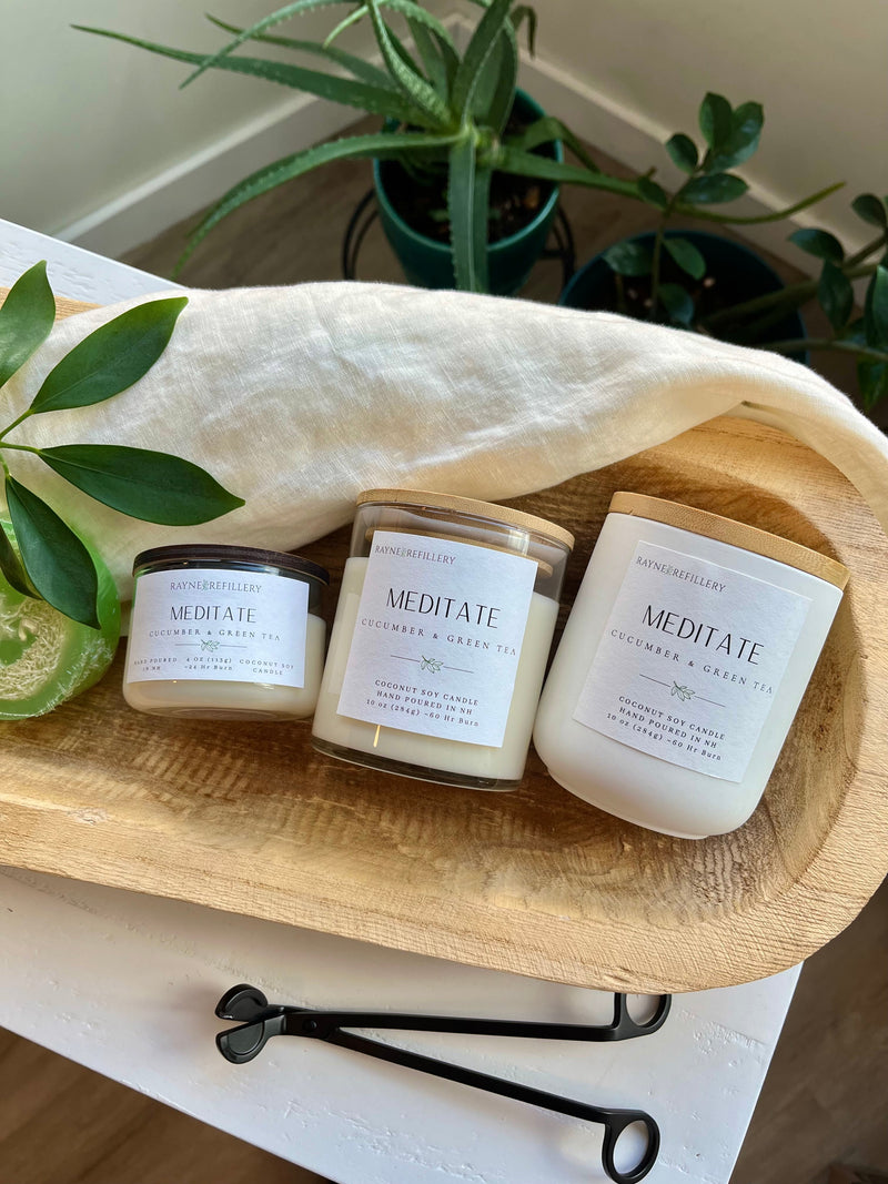 Meditate – Luxury Clean Burning Coconut Soy Candle