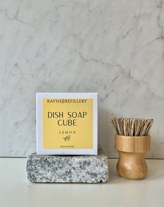 Solid Dish Soap Bar - Zero-Waste Organic Dish Washing Cube