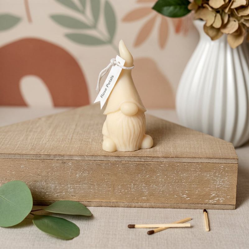 Gnome Scented Candle | Handcrafted Home Decor - handmade home fragrance gift