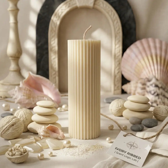 Ribbed Candle | Effortless Home Decor - handmade home fragrance gift