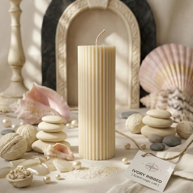 Ribbed Candle | Effortless Home Decor - handmade home fragrance gift