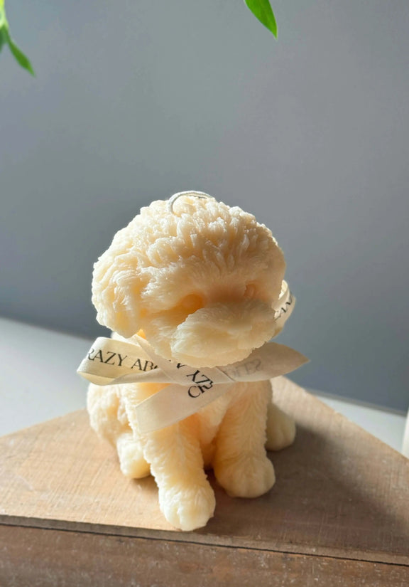 Large Puppy Candle - Perfect for Dog Lovers - handmade home fragrance gift
