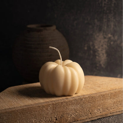 Thanksgiving Candle Gift | Autumn Pumpkin Candle, Hand-Poured Soy Wax - handmade home fragrance gift