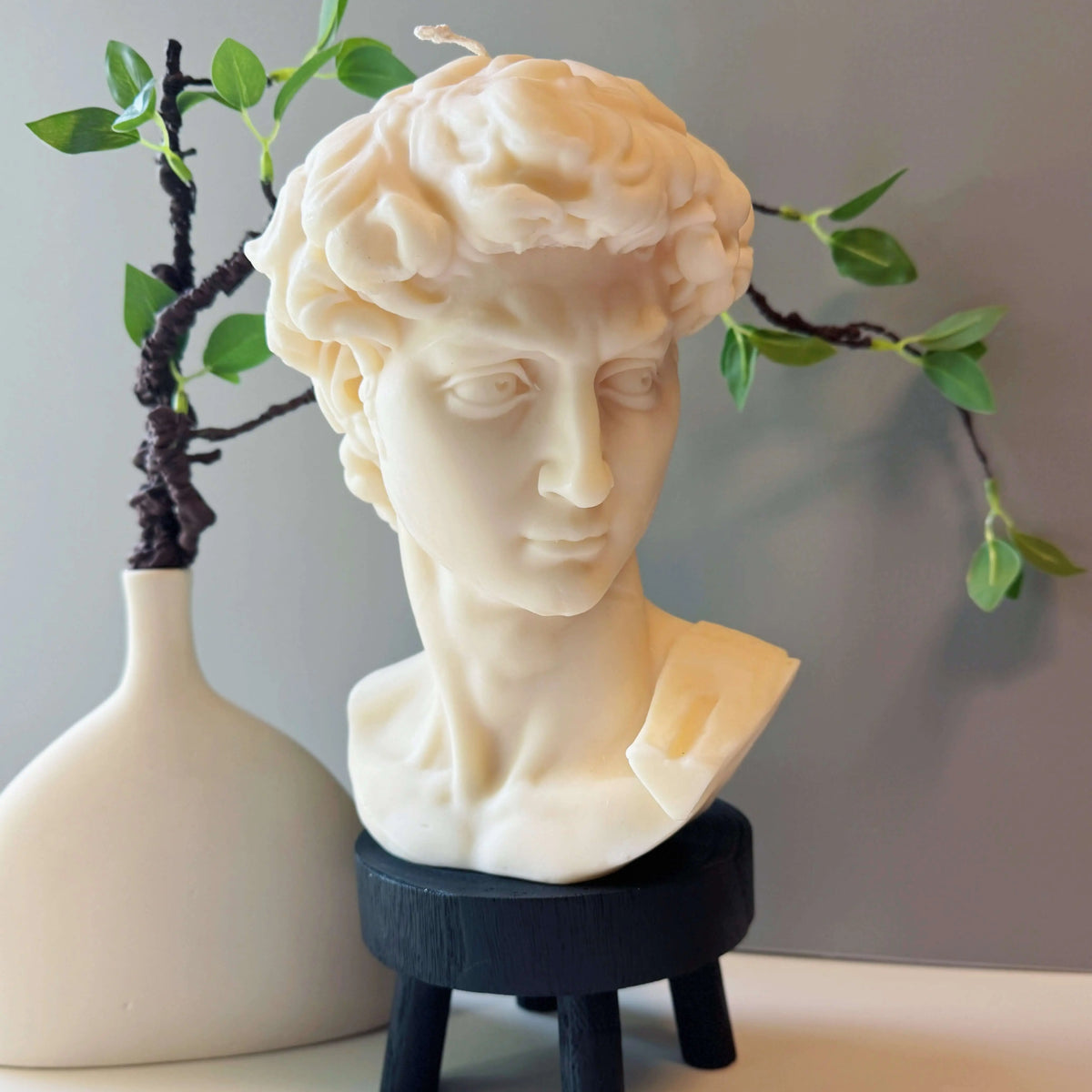 David Head Sculptural Candle | 11" Bust - handmade home fragrance gift