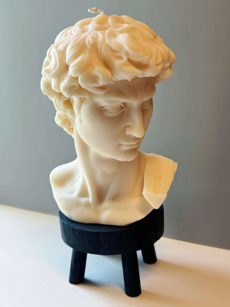 David Head Sculptural Candle | 11" Bust - handmade home fragrance gift