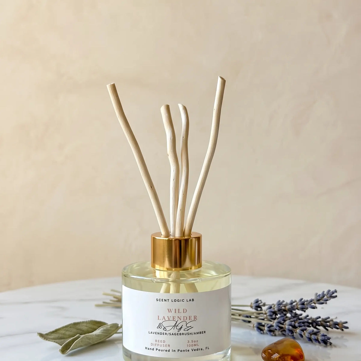 Wild Lavender Reed Diffuser – 100ml & 200ml | Hand-Poured Aroma for Home or Office - Kind Gifts Co.