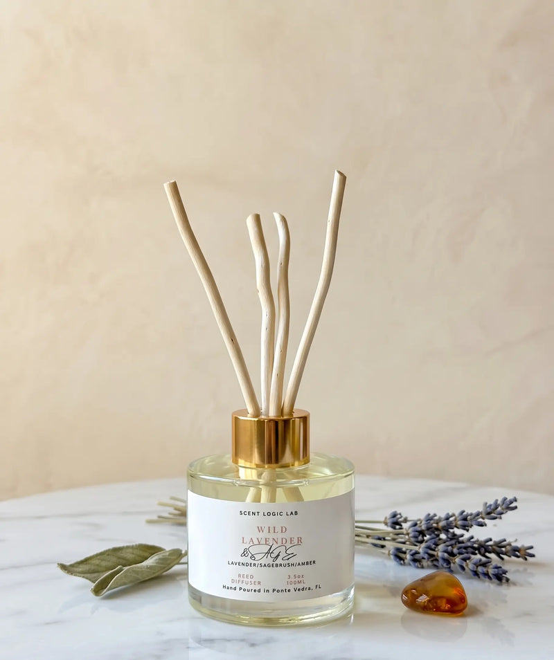 Wild Lavender Reed Diffuser – 100ml & 200ml | Hand-Poured Aroma for Home or Office - Kind Gifts Co.