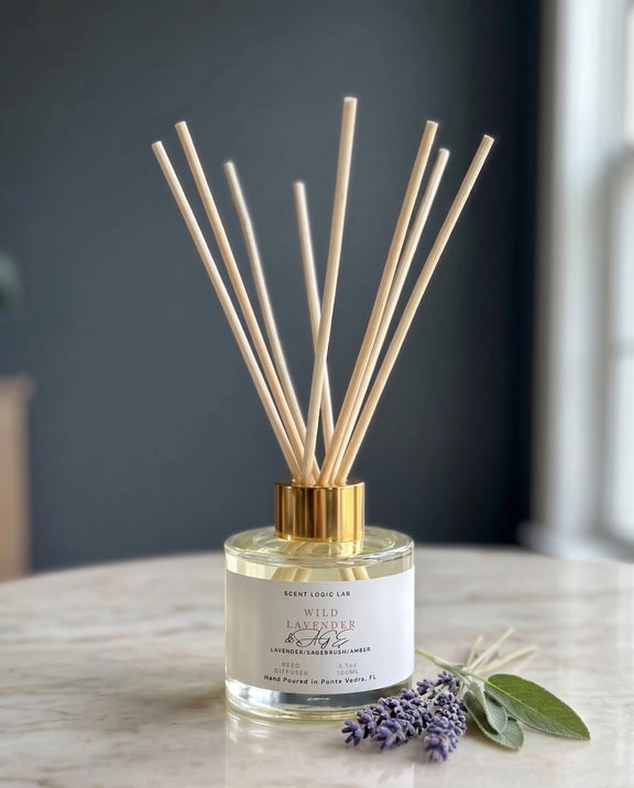 Wild Lavender Reed Diffuser – 100ml & 200ml | Hand-Poured Aroma for Home or Office - Kind Gifts Co.