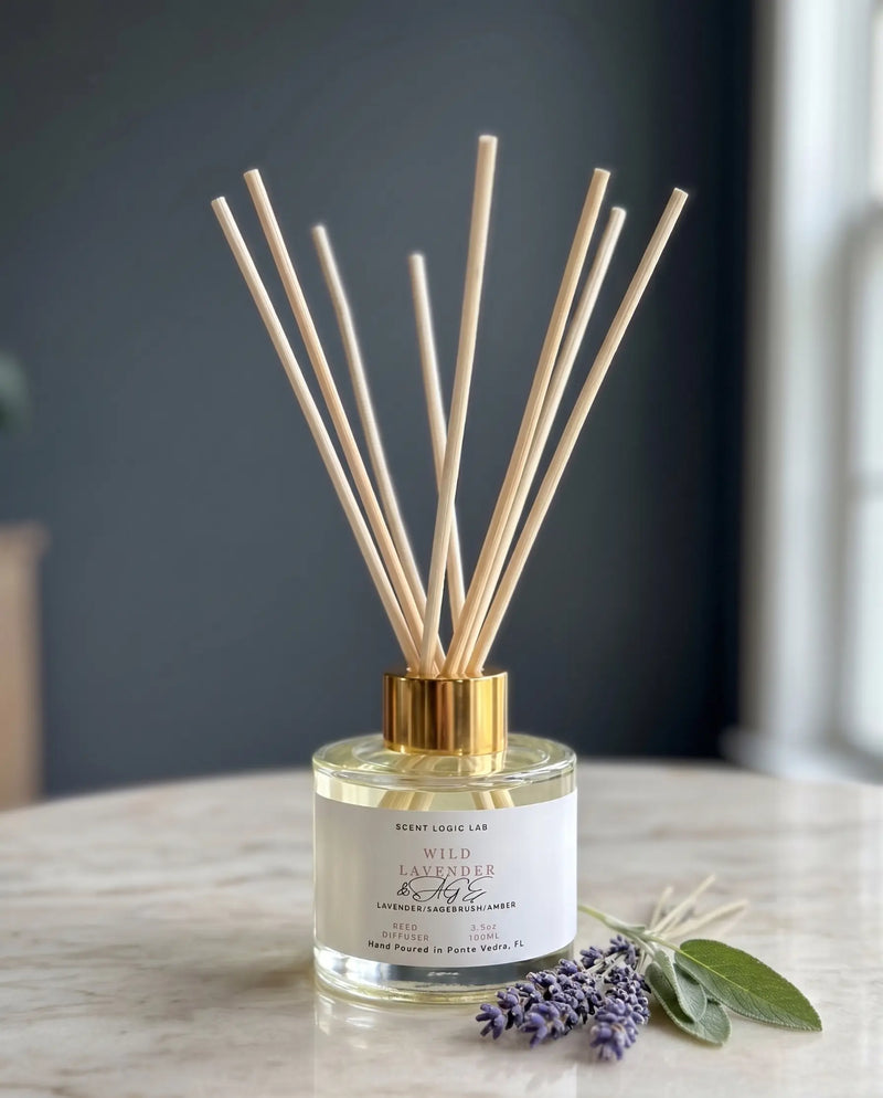 Wild Lavender Reed Diffuser – 100ml & 200ml | Hand-Poured Aroma for Home or Office - Kind Gifts Co.