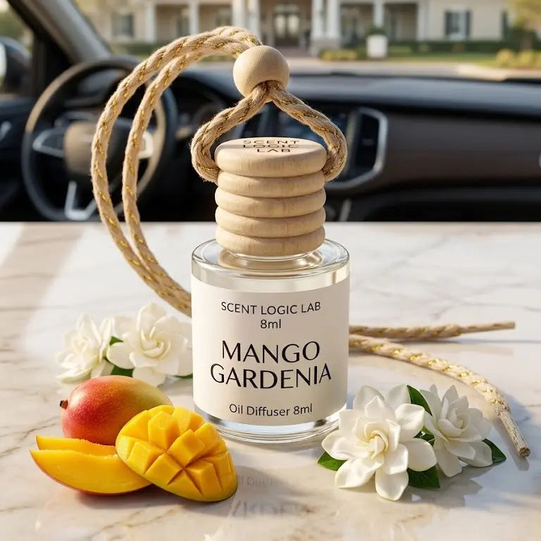 Luxury 8ml Car Diffuser in Fruity Scents - handmade home fragrance gift