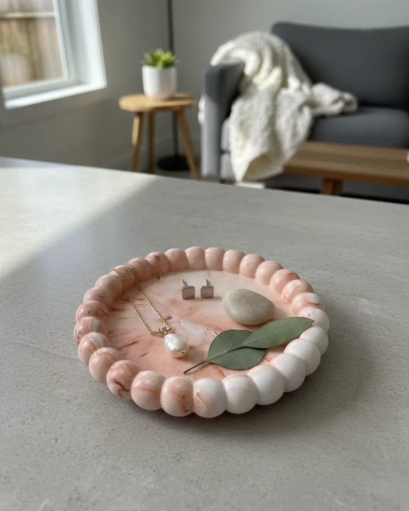 Small Bubble Trinket Dish | Handmade Jesmonite - Kind Gifts Co.