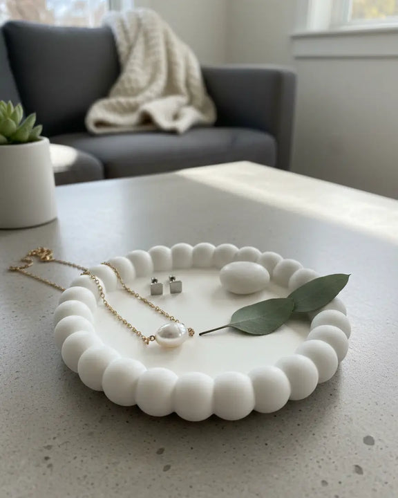 Small Bubble Trinket Dish | Handmade Jesmonite - Kind Gifts Co.