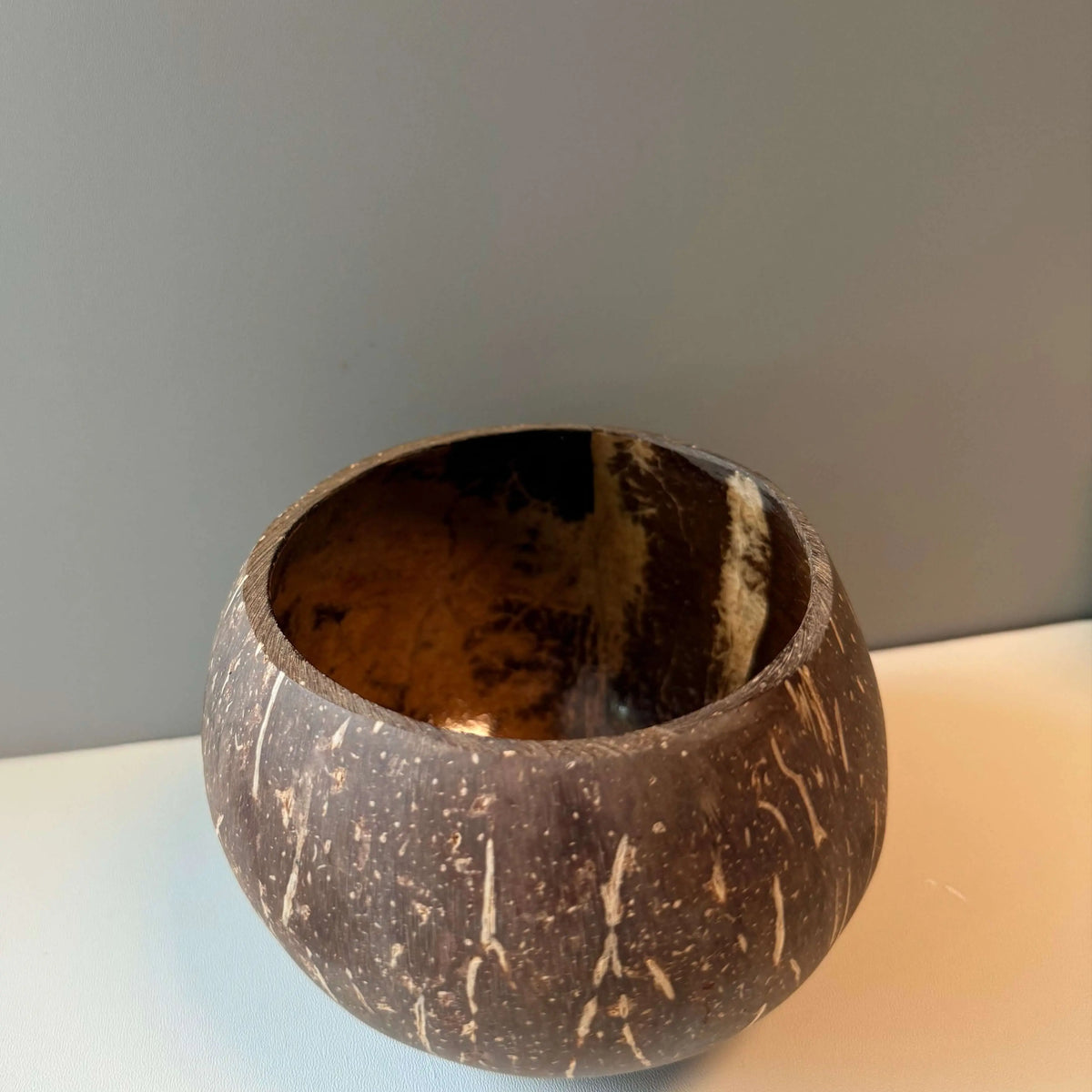 Natural Coconut Shell Bowl – Ideal for Candle Making or Rustic Home Decor - handmade home fragrance gift