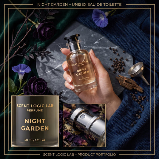 Night Garden – Unisex Eau de Toilette - handmade home fragrance gift