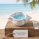 Sea Shell Candle in Jesmonite | Coastal Decor - handmade home fragrance gift