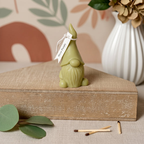 Gnome Scented Candle | Handcrafted Home Decor - handmade home fragrance gift