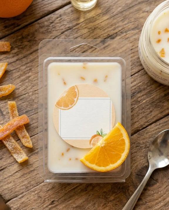 Zest the Day Away: Orange Peel Soy Wax Melts - handmade home fragrance gift