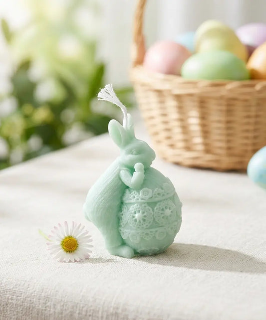 Mini Easter Bunny Candle | Handcrafted Spring Decor - Kind Gifts Co.
